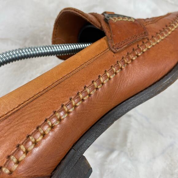 ?FELFI Leather Woven Buckle Tassel Slip On Loafers Preppy Dress Shoes Men’s 8 main image 16